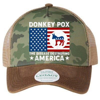 Donkey Pox The Disease Destroying America Legacy Tie Dye Trucker Hat