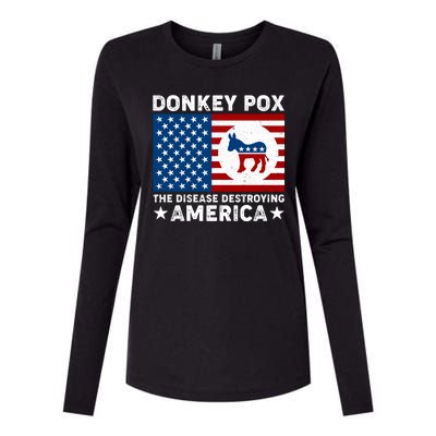 Donkey Pox The Disease Destroying America Womens Cotton Relaxed Long Sleeve T-Shirt