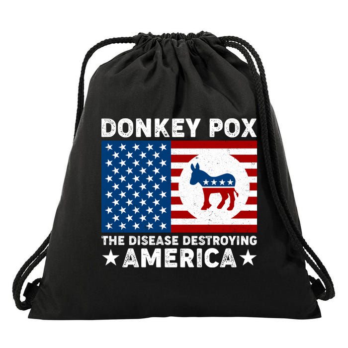 Donkey Pox The Disease Destroying America Drawstring Bag