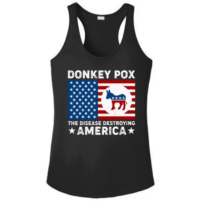 Donkey Pox The Disease Destroying America Ladies PosiCharge Competitor Racerback Tank