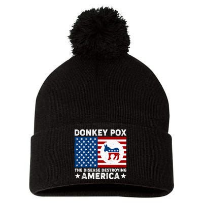 Donkey Pox The Disease Destroying America Pom Pom 12in Knit Beanie