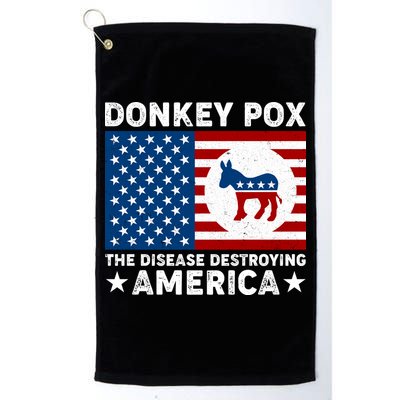 Donkey Pox The Disease Destroying America Golf Towel