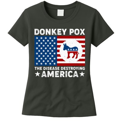 Donkey Pox The Disease Destroying America Womens T-Shirt