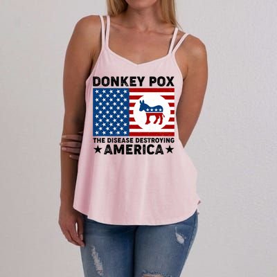 Donkey Pox The Disease Destroying America Women's Strappy Tank