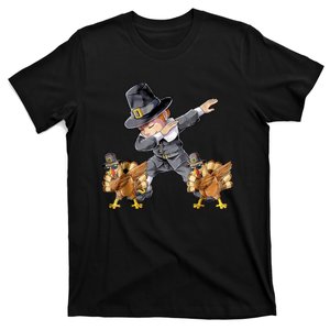 Dabbing Pilgrim Thanksgiving Turkey T-Shirt