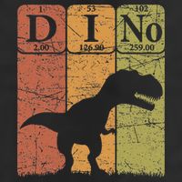 Dinosaur Periodic Table Elements T Rex Dino Paleontologist 7 Panel Mesh Trucker Snapback Hat