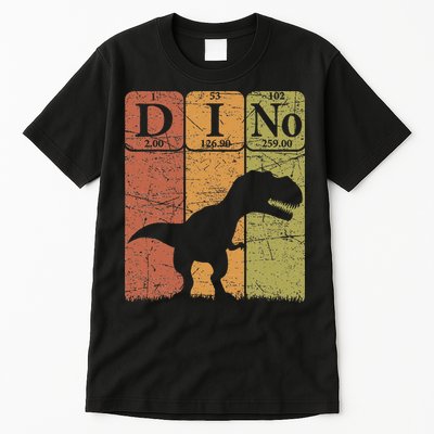 Dinosaur Periodic Table Elements T Rex Dino Paleontologist Tall T-Shirt