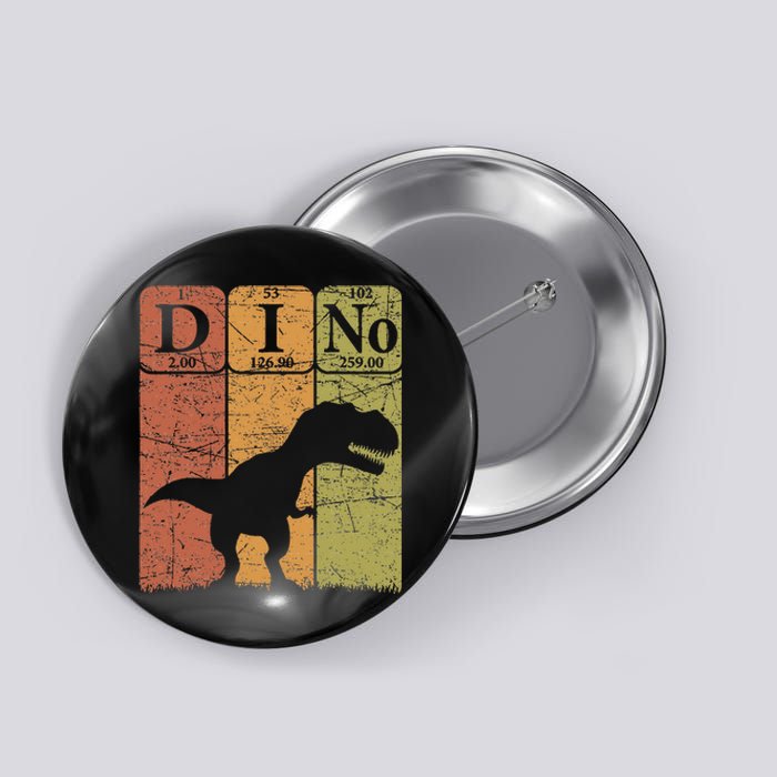 Dinosaur Periodic Table Elements T Rex Dino Paleontologist Button