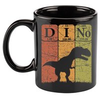 Dinosaur Periodic Table Elements T Rex Dino Paleontologist 11oz C Handle Ceramic Mug