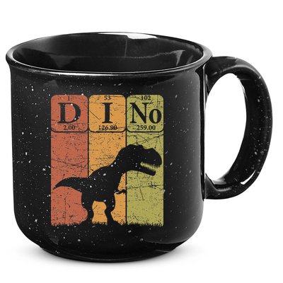 Dinosaur Periodic Table Elements T Rex Dino Paleontologist 15oz Campfire Ceramic Mug