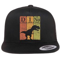 Dinosaur Periodic Table Elements T Rex Dino Paleontologist Flat Bill Trucker Hat