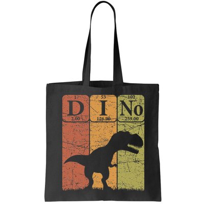 Dinosaur Periodic Table Elements T Rex Dino Paleontologist Bag