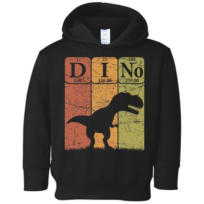 Dinosaur Periodic Table Elements T Rex Dino Paleontologist Toddler Hoodie