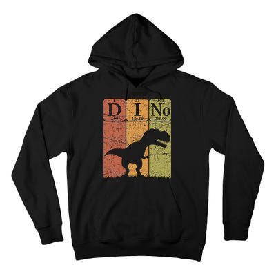 Dinosaur Periodic Table Elements T Rex Dino Paleontologist Tall Hoodie