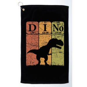 Dinosaur Periodic Table Elements T Rex Dino Paleontologist Platinum Collection Golf Towel