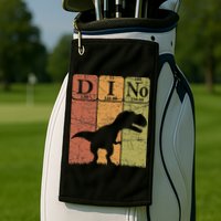 Dinosaur Periodic Table Elements T Rex Dino Paleontologist Golf Towel