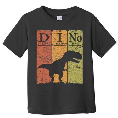 Dinosaur Periodic Table Elements T Rex Dino Paleontologist Toddler T-Shirt