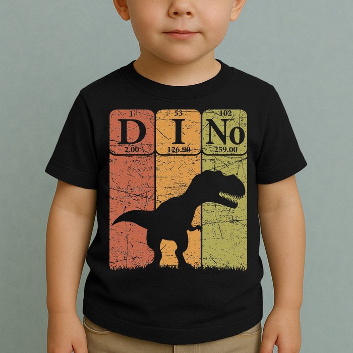 Dinosaur Periodic Table Elements T Rex Dino Paleontologist Toddler T-Shirt