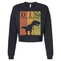 Dinosaur Periodic Table Elements T Rex Dino Paleontologist Cropped Pullover Crew