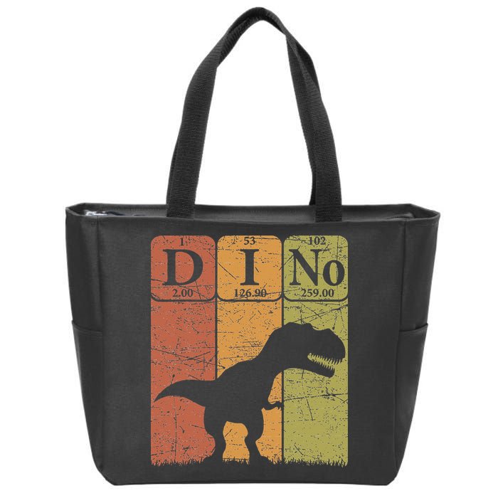 Dinosaur Periodic Table Elements T Rex Dino Paleontologist Zip Tote Bag