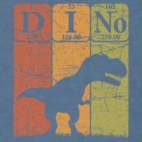 Dinosaur Periodic Table Elements T Rex Dino Paleontologist Garment-Dyed Sweatshirt