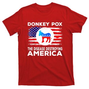 Donkey Pox The Disease Destroying America Funny Republican T-Shirt