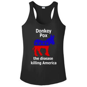 Donkey Pox The Disease Killing America Anti Liberal Ladies PosiCharge Competitor Racerback Tank