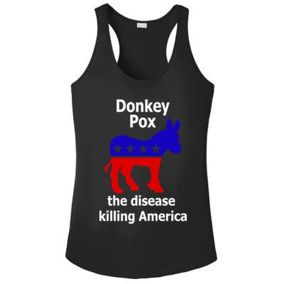Donkey Pox The Disease Killing America Anti Liberal Ladies PosiCharge Competitor Racerback Tank