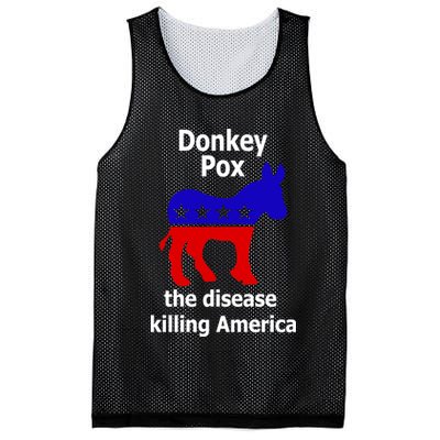 Donkey Pox The Disease Killing America Anti Liberal Mesh Reversible Basketball Jersey Tank
