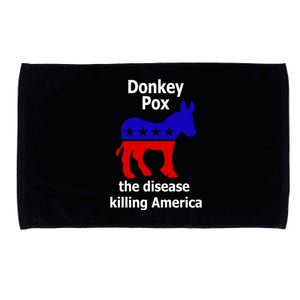 Donkey Pox The Disease Killing America Anti Liberal Microfiber Hand Towel