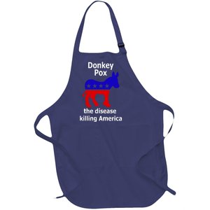 Donkey Pox The Disease Killing America Anti Liberal Full-Length Apron With Pockets