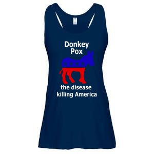 Donkey Pox The Disease Killing America Anti Liberal Ladies Essential Flowy Tank