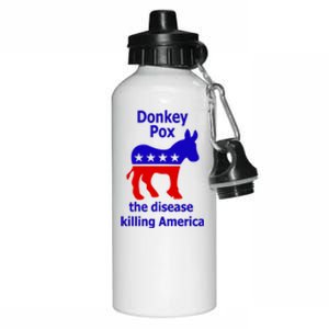 Donkey Pox The Disease Killing America Anti Liberal Aluminum Water Bottle