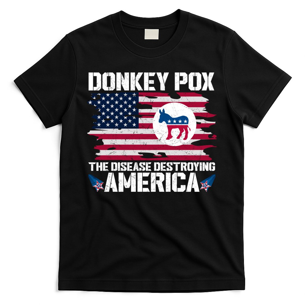Donkey Pox The Disease Destroying America Funny Anti Biden T-Shirt