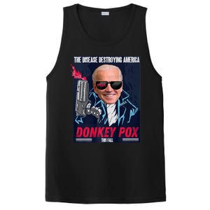 Donkey Pox The Disease Destroying America Funny Biden Meme PosiCharge Competitor Tank