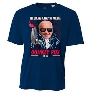 Donkey Pox The Disease Destroying America Funny Biden Meme Cooling Performance Crew T-Shirt