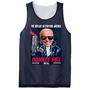 Donkey Pox The Disease Destroying America Funny Biden Meme Mesh Reversible Basketball Jersey Tank