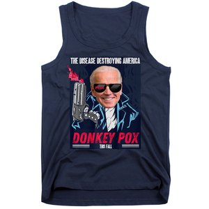 Donkey Pox The Disease Destroying America Funny Biden Meme Tank Top