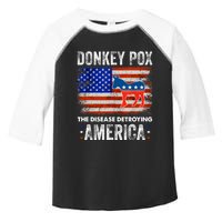 Donkey Pox The Disease Destroying America USA Flag Funny Toddler Fine Jersey T-Shirt