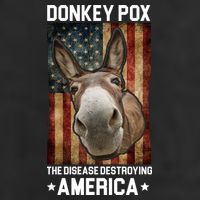 Donkey Pox The Disease Destroying America Funny 7 Panel Mesh Trucker Snapback Hat