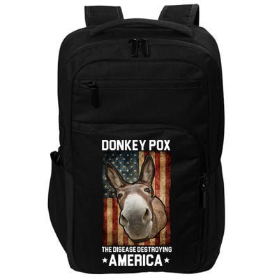 Donkey Pox The Disease Destroying America Funny Impact Tech Backpack
