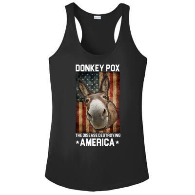 Donkey Pox The Disease Destroying America Funny Ladies PosiCharge Competitor Racerback Tank