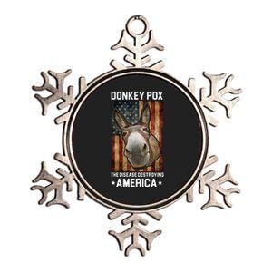 Donkey Pox The Disease Destroying America Funny Metallic Star Ornament