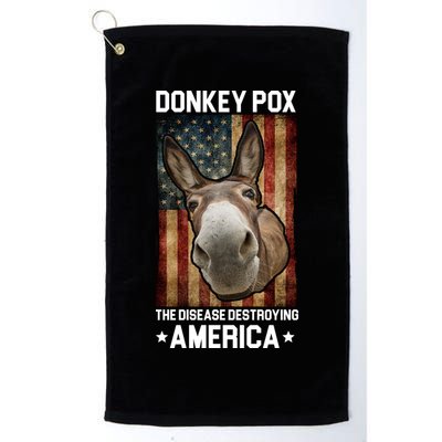 Donkey Pox The Disease Destroying America Funny Golf Towel