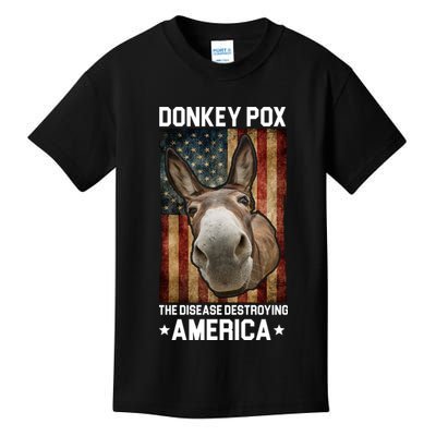 Donkey Pox The Disease Destroying America Funny Kids T-Shirt