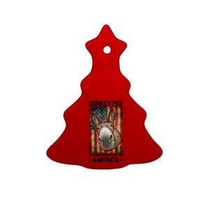 Donkey Pox The Disease Destroying America Funny Ceramic Tree Ornament