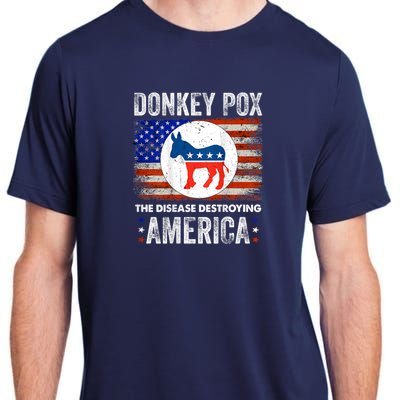 Donkey Pox The Disease Destroying America Funny Adult ChromaSoft Performance T-Shirt