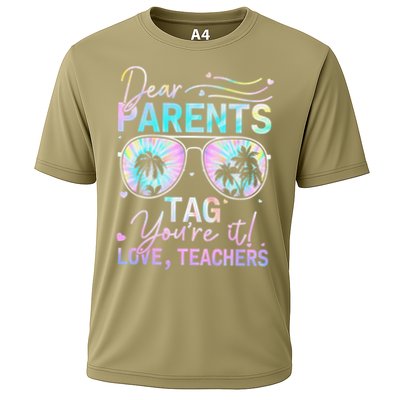 Dear Parents Tag Youre It Love Teachers Tie Dye Funny Gifts Cooling Performance Crew T-Shirt