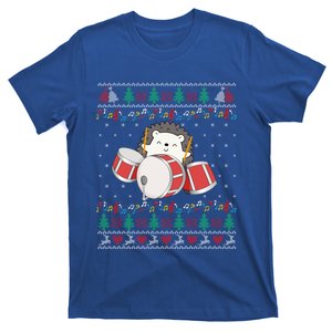 Drum Player Ugly Christmas Sweater Hedgehog Xmas Matching Meaningful Gift T-Shirt