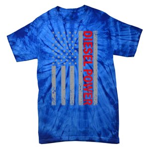 Diesel Power Usa Flag Truck Turbo Brothers Mechanic Gift Tie-Dye T-Shirt